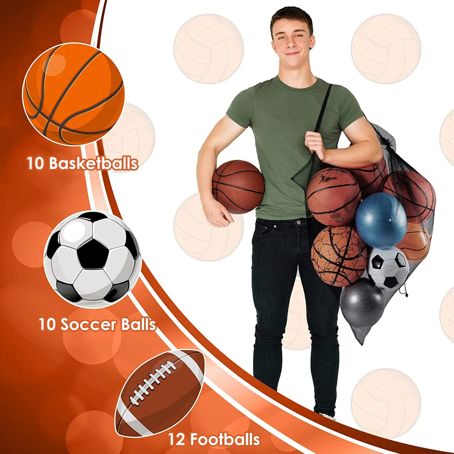 2XL Mesh Laundry & Sports Bag - 40 X 30 Inches