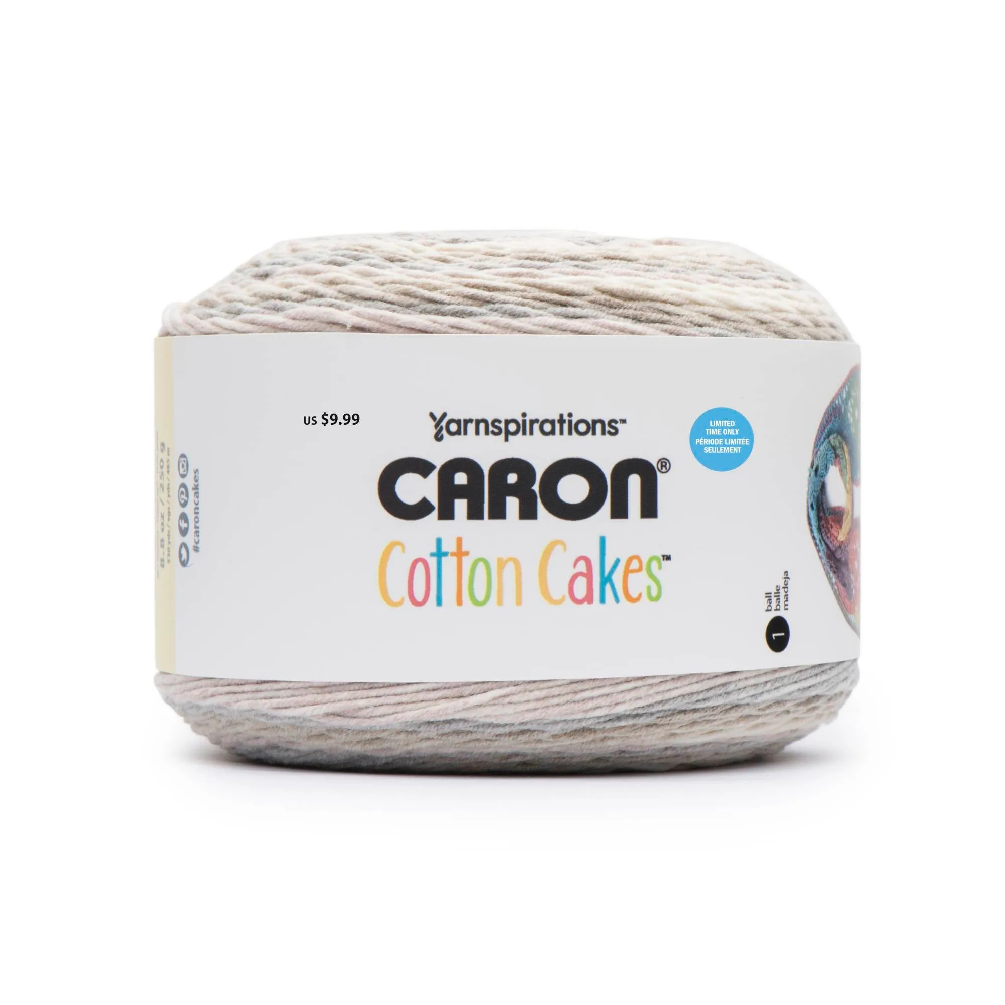 Caron Cotton Cakes Yarn (250g/8.8oz) - Discontinued Shades