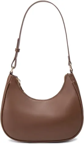 Crescent Shoulder Bags for Women Cute Hobo Tote Handbag Under the Arm Purses Mini Clutch Purse with Zipper Closure