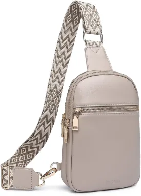 DIOMO Anti Theft Small Sling Bag for Women Cross Body Bag Trendy, RFID Fanny Packs Vegan Leather for Women Travel Belt Purse