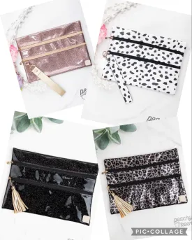 Double Zipper Wristlet Versi Bag
