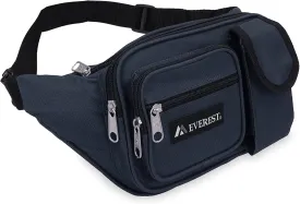 Everest Multiple Pocket Waist Pack, Navy, One Size