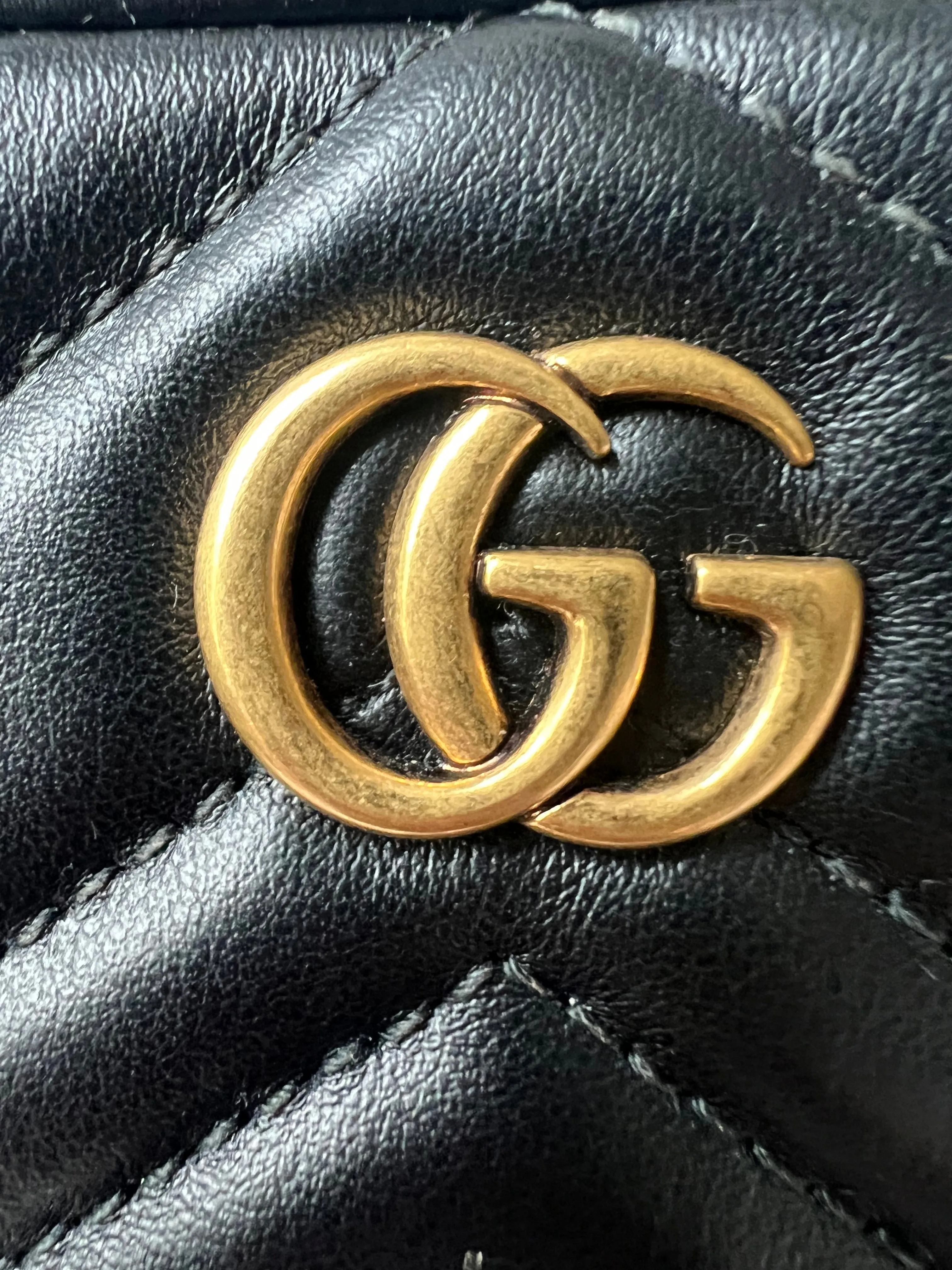 Gucci GG Black Marmont Belt Bag