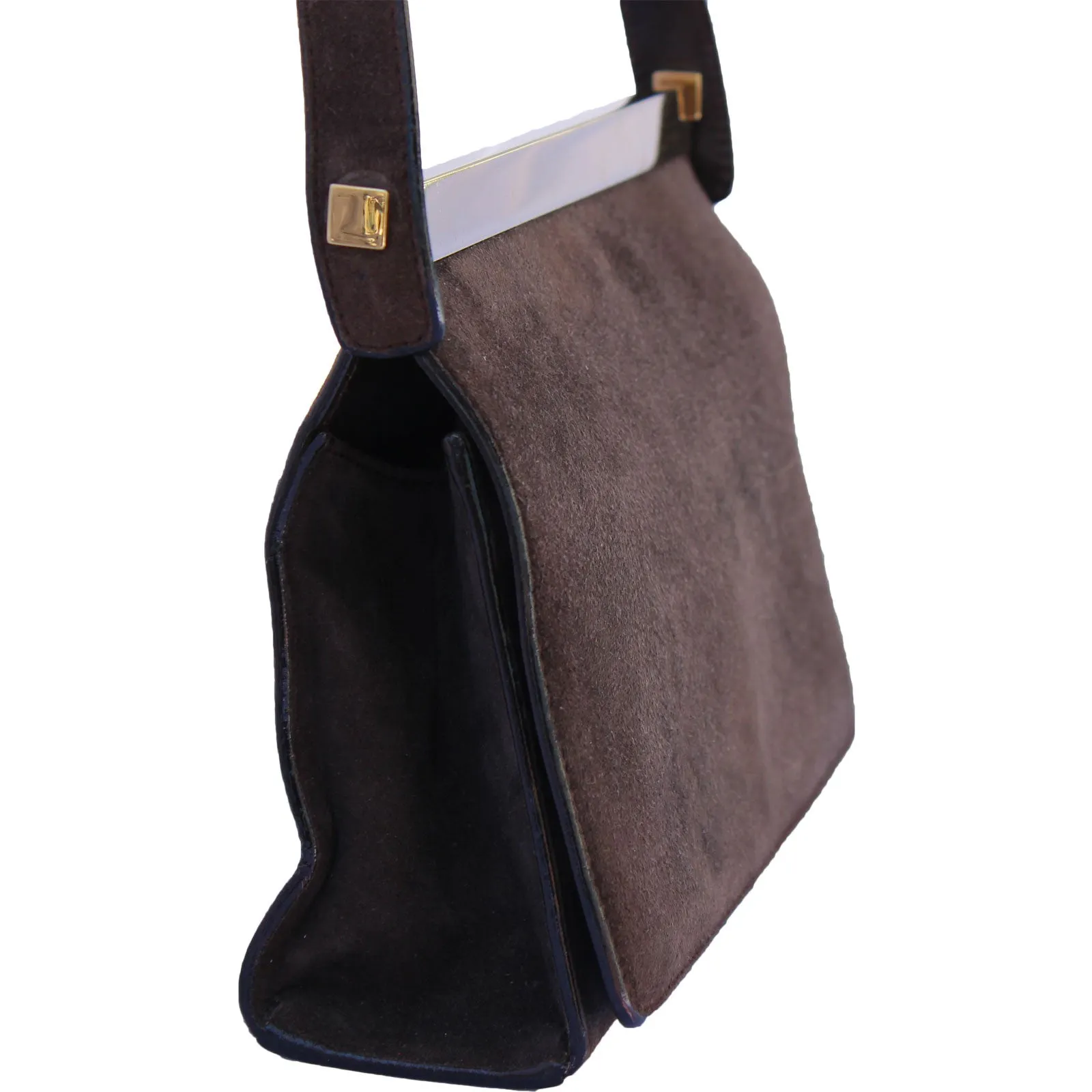 GUCCI SUEDE HANDLE BAG