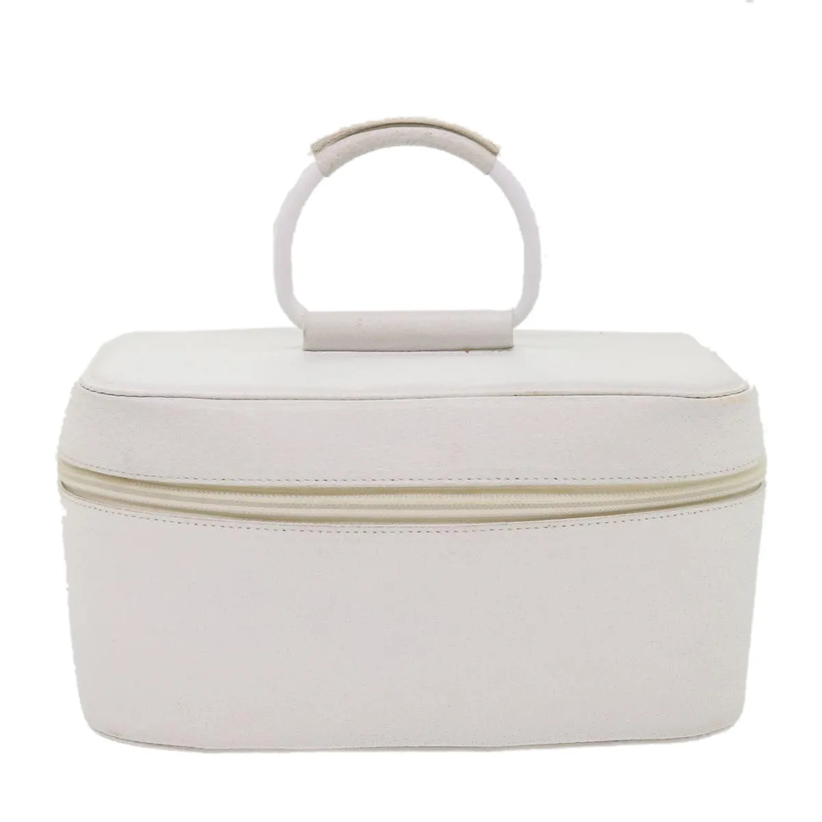 GUCCI Vanity Cosmetic Pouch Leather White 03917050710  bs6557