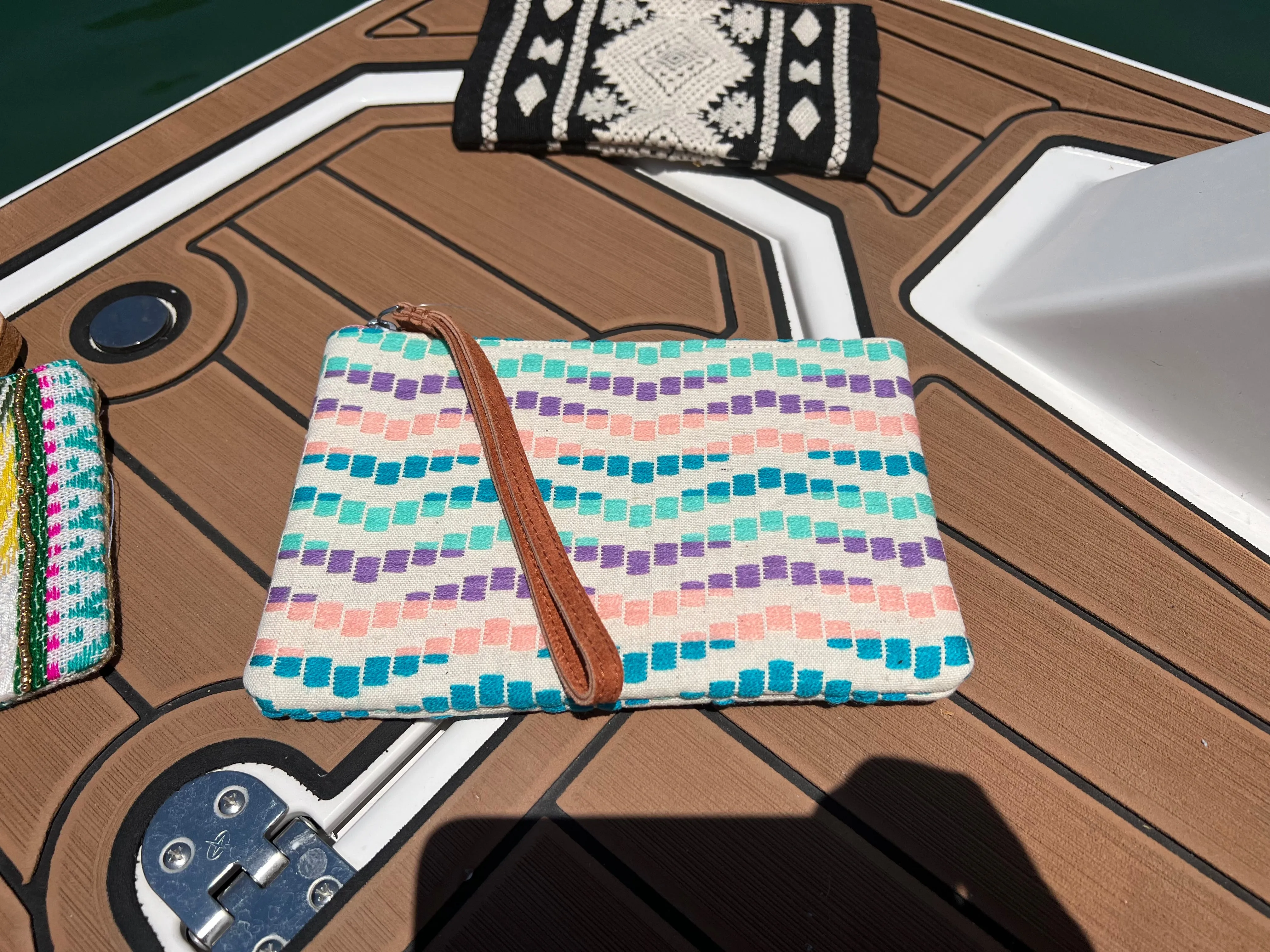 Happy Go Lucky Beaded Wristlet