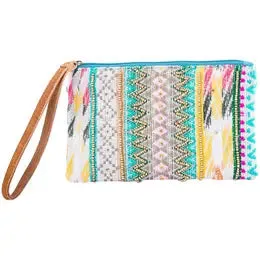 Happy Go Lucky Beaded Wristlet
