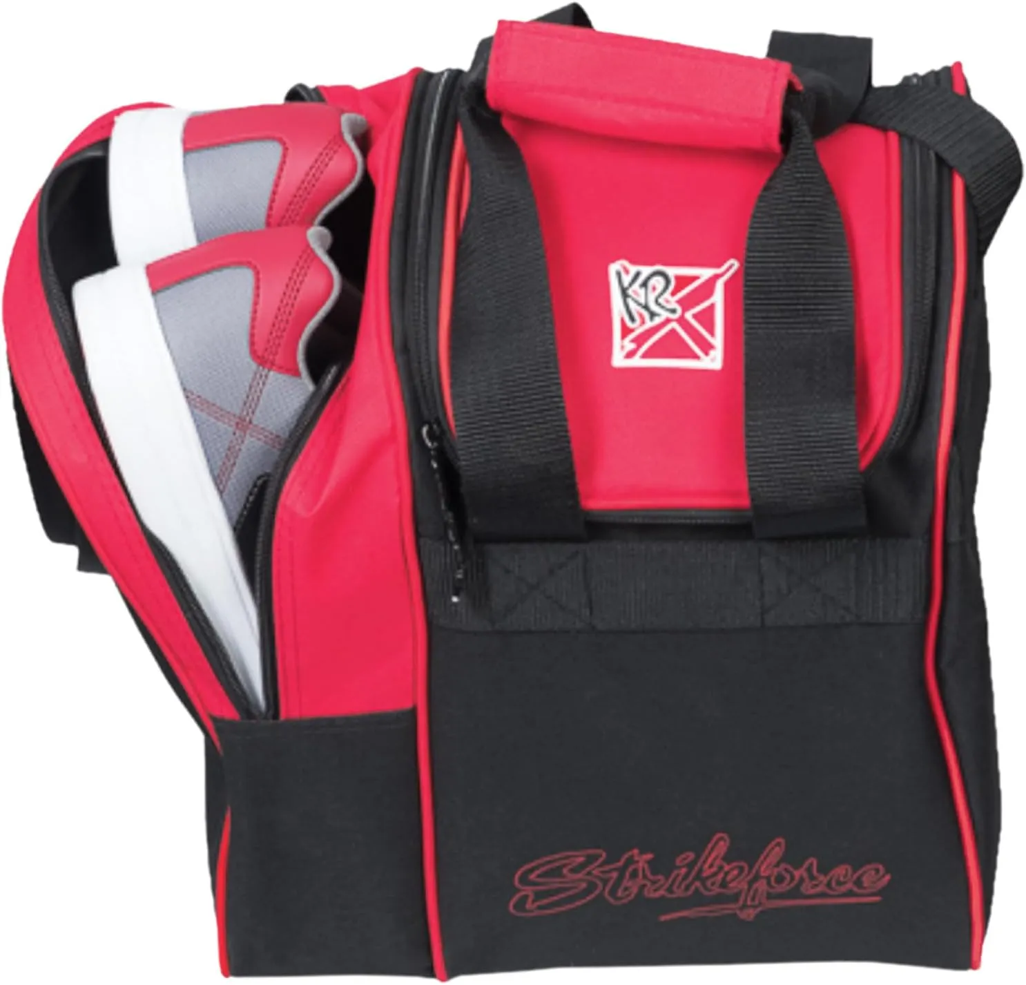 KR Strikeforce Rook Single Tote with Side Shoe Compartment - Holds One Ball and Pair of Shoes up to Size 11