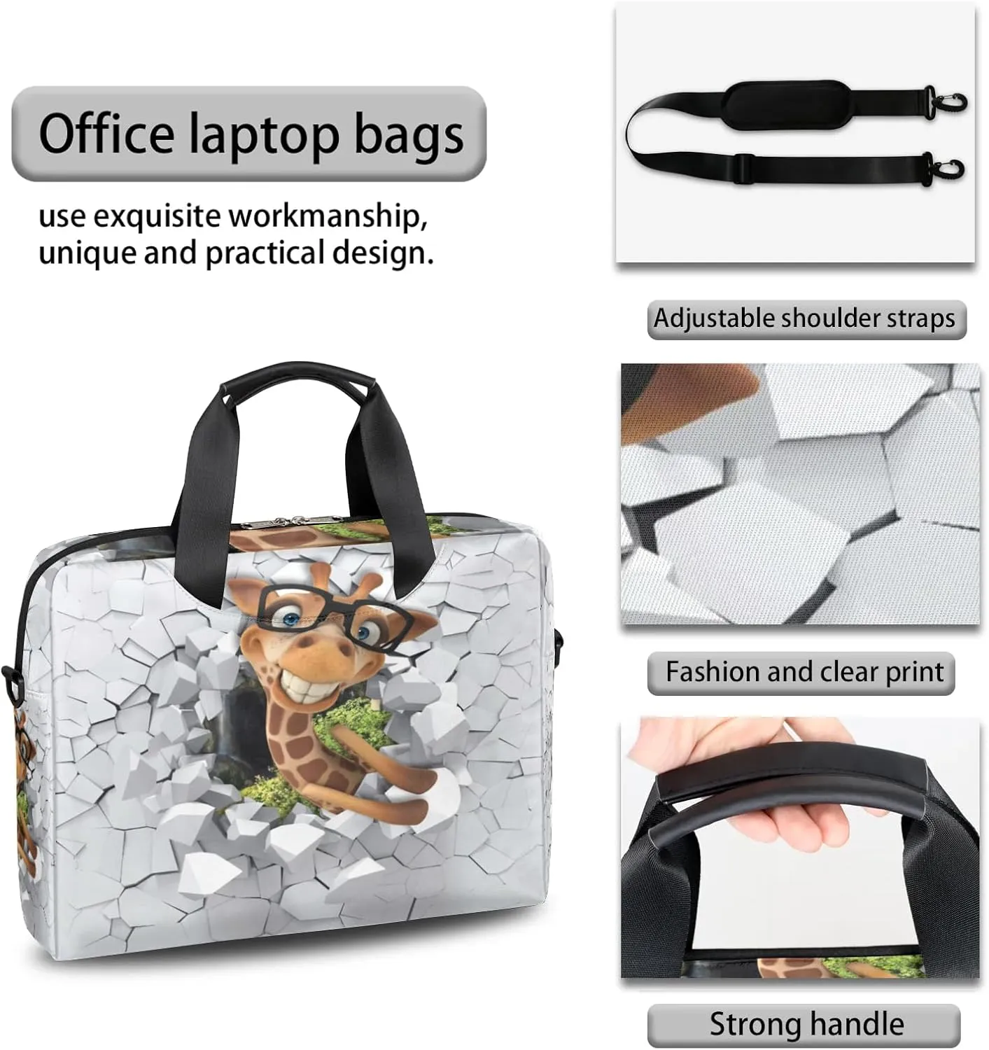 Laptop Bag 15.6 Inch Laptop Sleeve Case for Men Women Briefcase Messenger Bag 16 Inch Computer Shoulder Bag