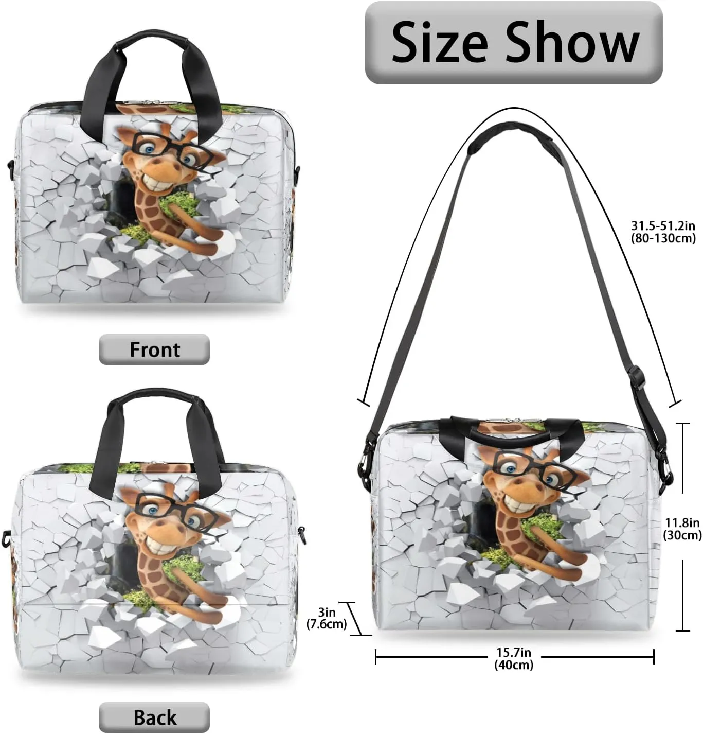 Laptop Bag 15.6 Inch Laptop Sleeve Case for Men Women Briefcase Messenger Bag 16 Inch Computer Shoulder Bag