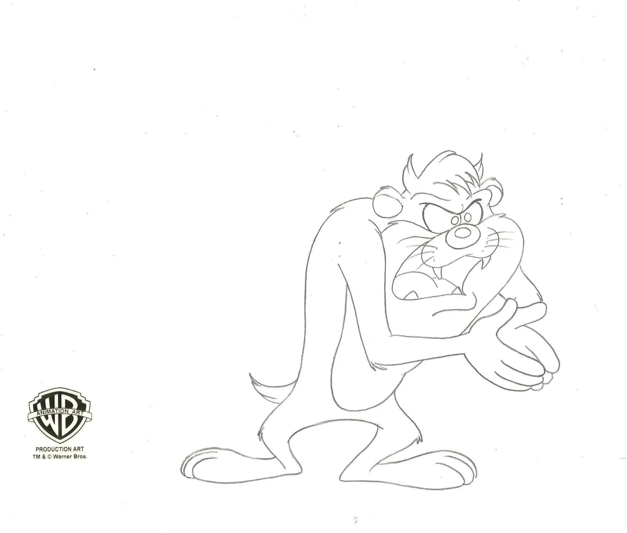 Looney Tunes Original Production Drawing: Taz