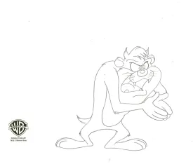 Looney Tunes Original Production Drawing: Taz
