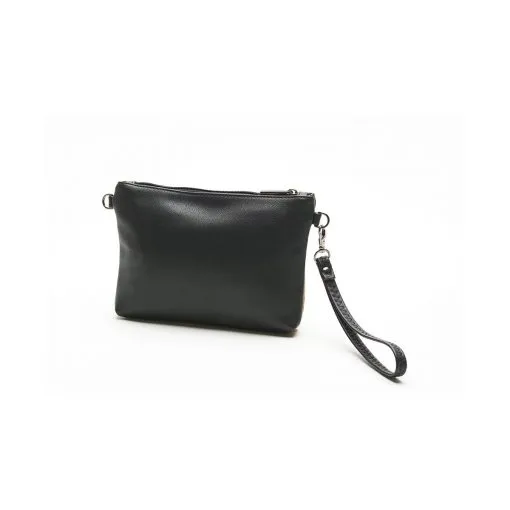 Nicole Wristlet - Black and Cork