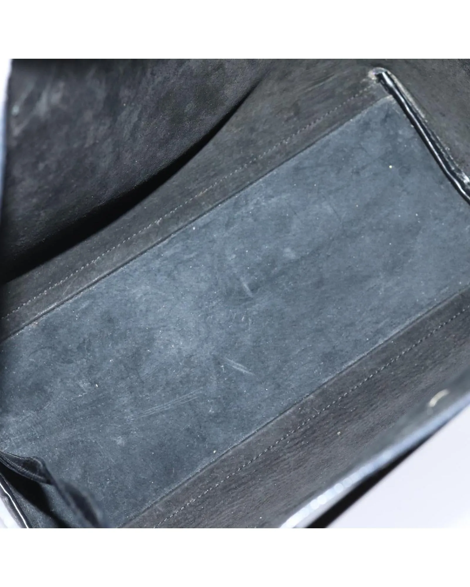 Patent Leather Tote Bag with Pouch