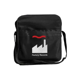 Rocksax Factory Records Zip Top Messenger Record Bag - Factory Records