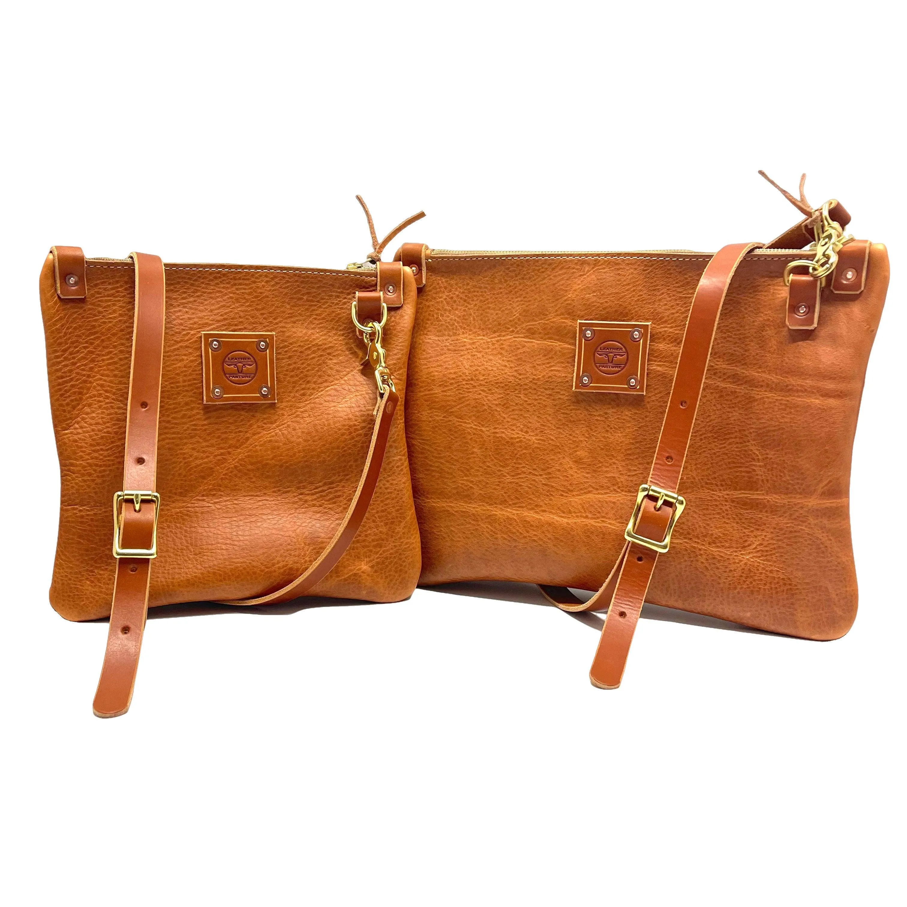 RTS - Mini Leather Messenger in Copper