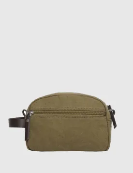 Sandqvist Mickel Wash Bag - Waxed Olive