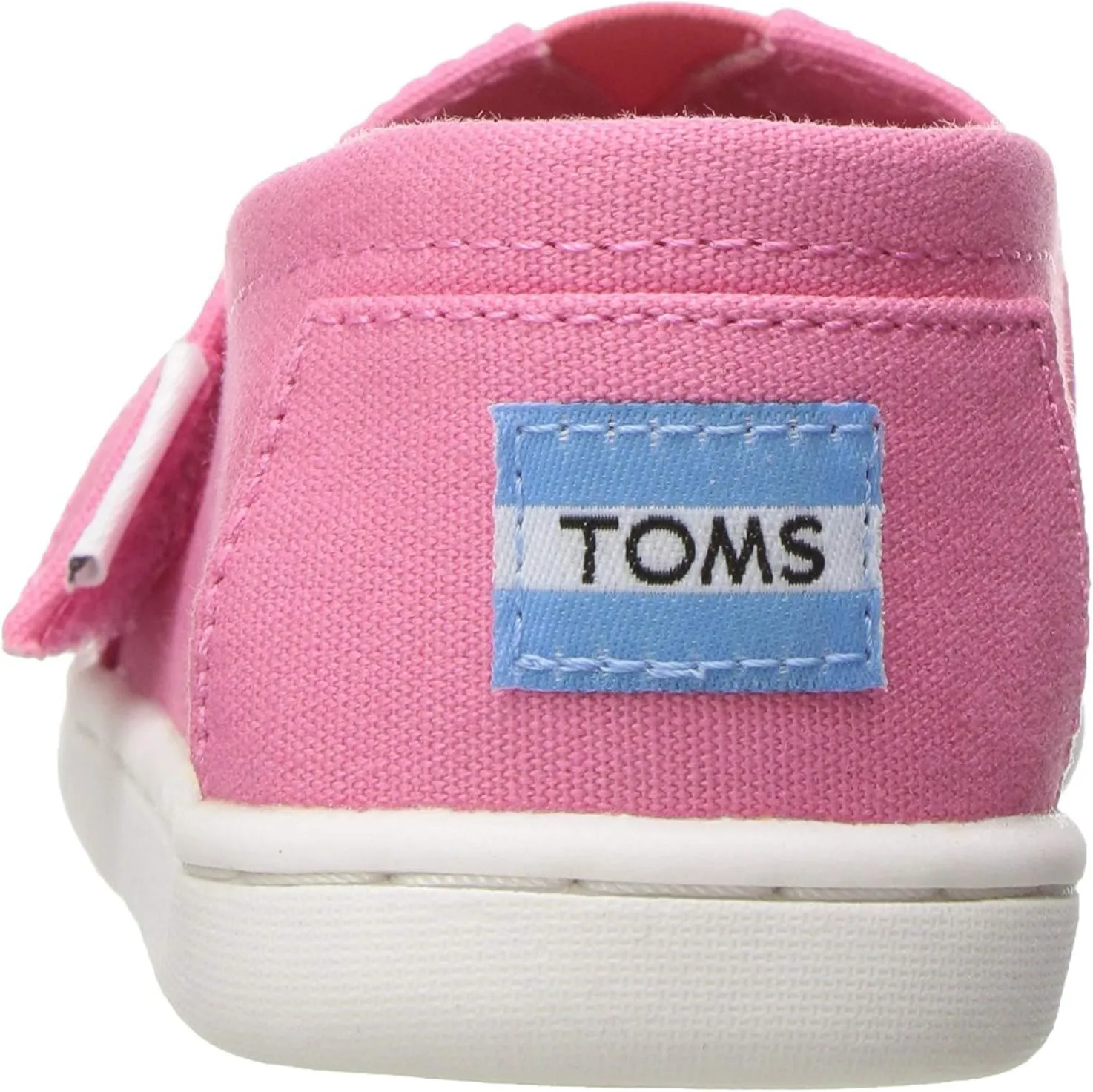 TOMS Girl's Bubblegum Pink Canvas Tiny Classics 10009918