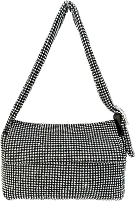 Womens Rhinestone Evening Clutch Purse Bling Crystal Shoulder Bag Party Wedding Mini Handbag